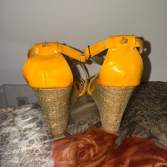 Vintage - Juicy Couture Marigold Strappy Wedge Sandals - Picture 2 of 8